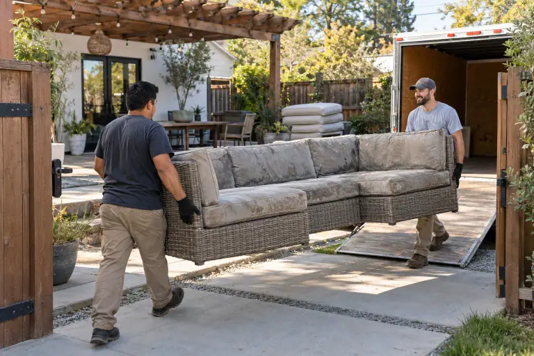 Patio Furniture Removal preparation